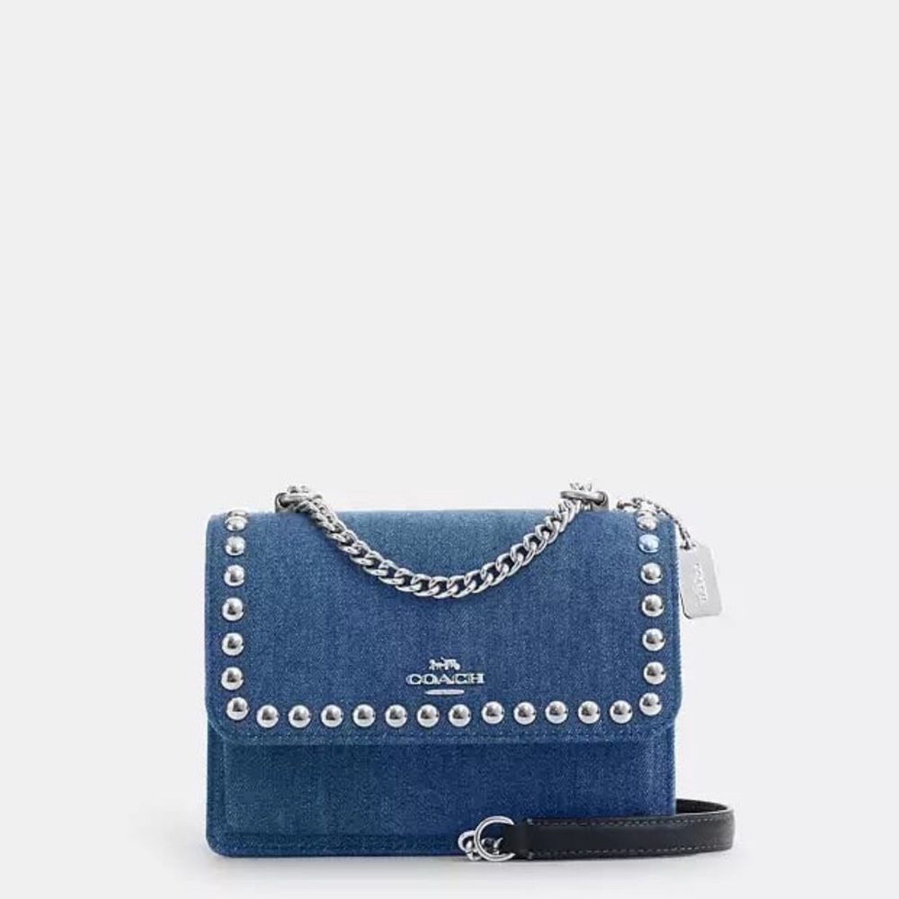 Denim Coach Mini Klare Crossbody
